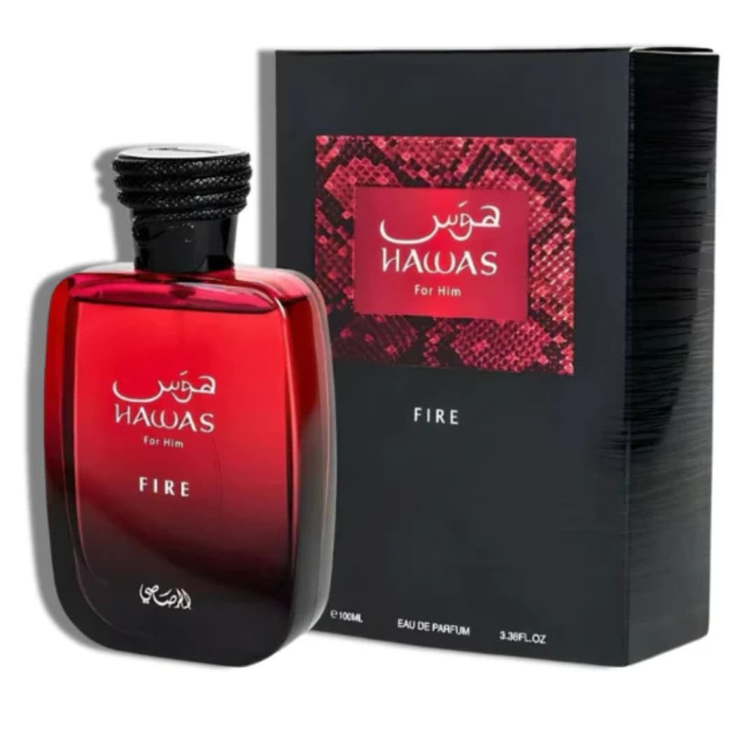 Rasasi Hawas Fire EDP 3.4oz Men Rasasi Hawas Fire EDP 3.4oz Men - Imagen 1