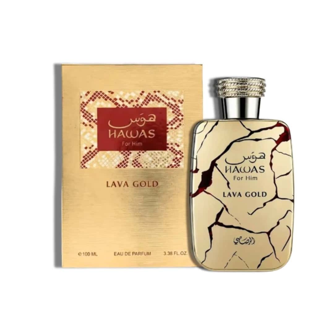 Rasasi Hawas Lava Gold EDP 100ml3.4oz Men Rasasi Hawas Lava Gold EDP 100ml/3.4oz Men - Imagen 1